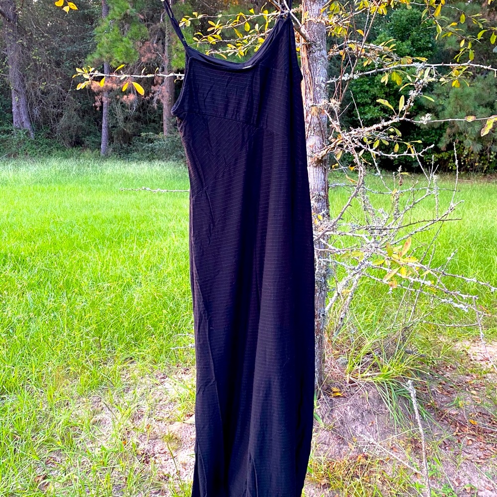 Black spaghetti strap dress